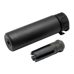 OMG SF SOCOM Mini 1 Style Airsoft Silencer w/ 4P Flash Hider