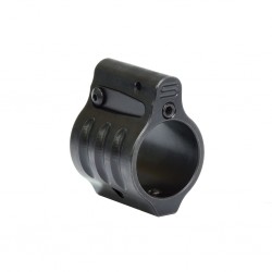 SLR Dummy Gas Block 0.75" for Airsoft ( Melonite QPQ Black / Silver )