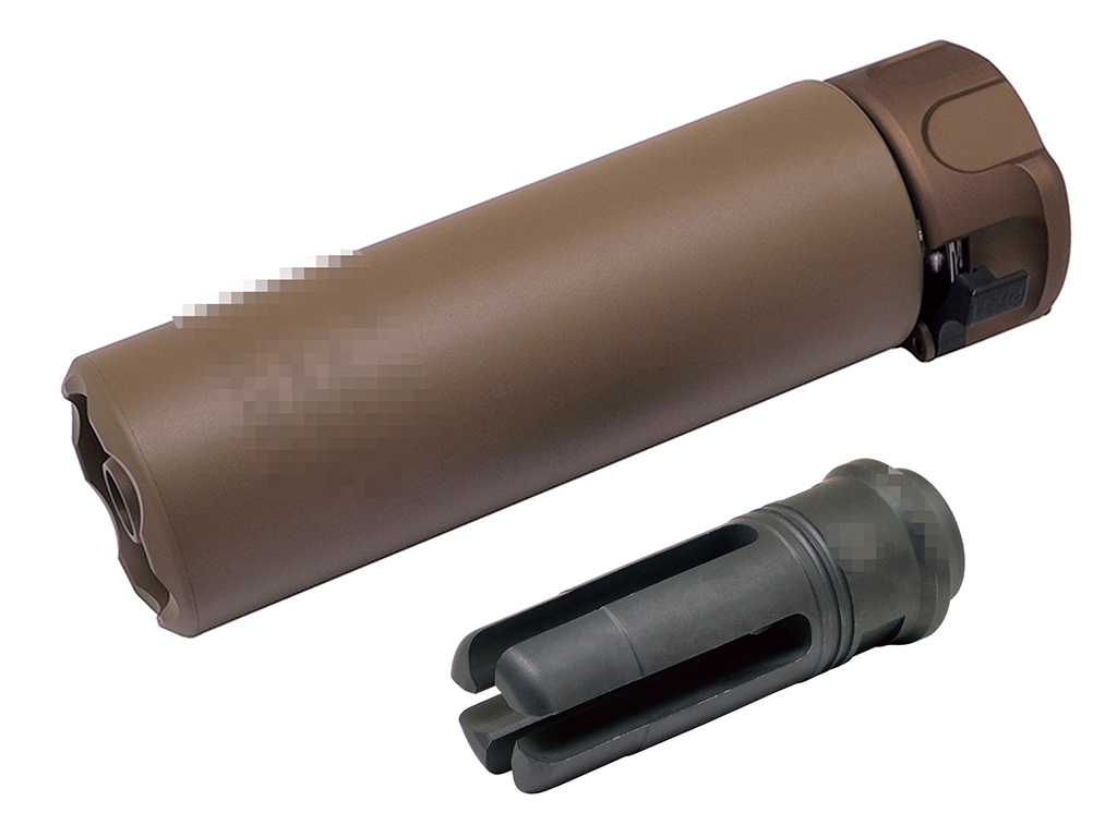 OMG SF Mini 2 Style Airsoft Silencer w/ 4P Flash Hider