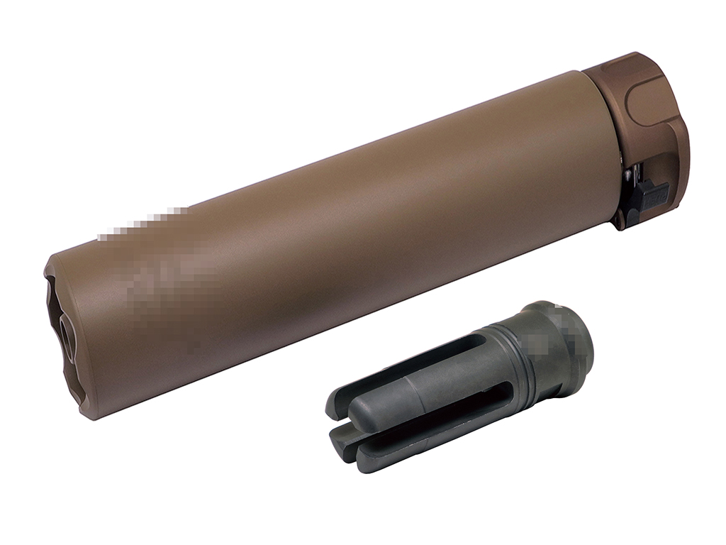 OMG SF RC 2 Style Airsoft Silencer w/ 4P Flash Hider to